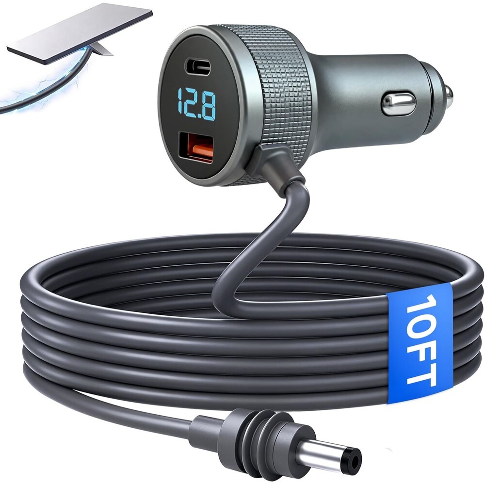 AIRTALLY Starlink Mini Car Adapter 10FT 18AWG DC Cable 12V 24V USB-C PD USB-A